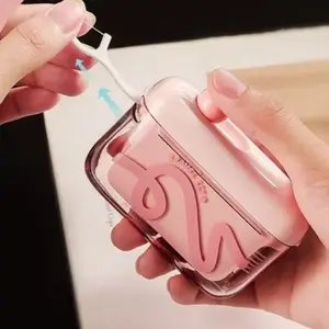 Portable Floss Stick Holder, Automatic Pop-Up Dental Floss Box, Compact Travel Essential, Ideal for Business Trips and Tourism