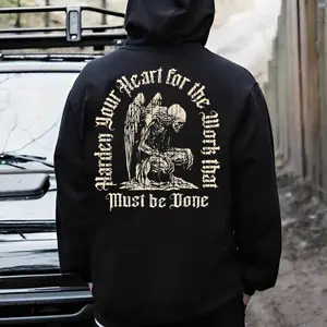 Harden Your Heart Workwear Hoodie/Sweatshirt/Tshirt – Grit Mindset Graphic Tee for Men, Blue Collar Graphic Tee Print Tee