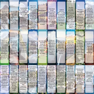 Bible Series Bookmark, 30pcs/set Religious Christian Bookmark, Decorative Bookmark for Home School Office Dormitory, Label Card Gift for Friend, Book Accessories