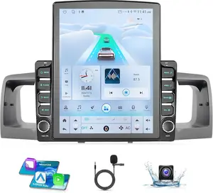 9.7" Android 15 Car Radio Compatible with Toyota Corolla 2003-2008(Non-J.B.L Version), Wireless CarPlay/Android Auto, 2G+64G, GPS, Bluetooth 5.1, Supprt Steering Wheel Control & Backup Camera
