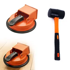 Floor Gap Fixer Tool, Plank Grabber Floor Fix Pro for Laminate, , Tile & Vinyl Flooring - Heavy-Duty  Alloy Tool with Suction Cup & 5 Nano Pads, Family