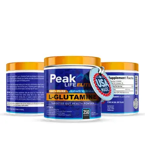 Peak Life Elite L Glutamine Supplement for Intestinal Health Regulation - 250g - Healthcare, Dietary Edible Fitness