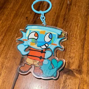 Finn  Dandys World Roblox Keychain