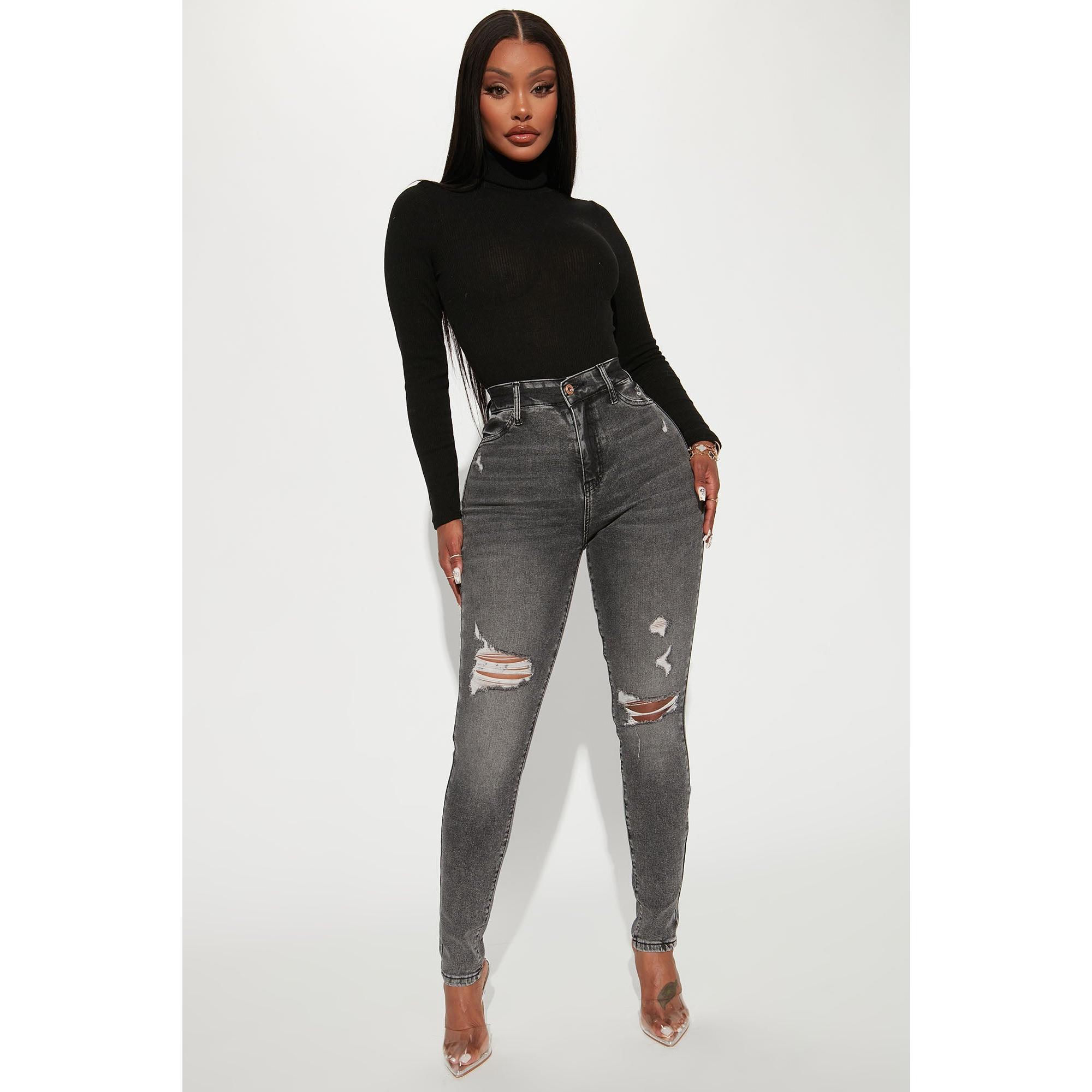 Living Life High Stretch Skinny Jeans - Black Wash