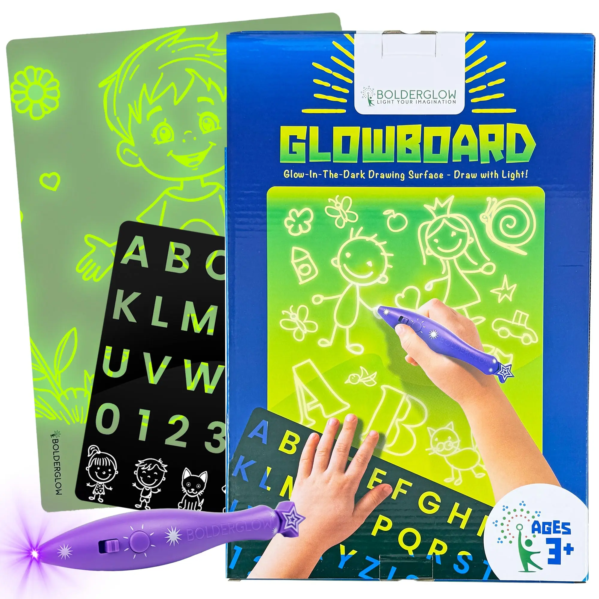 GlowBoard - Glow in the Dark drawing surface. Draw with Light!