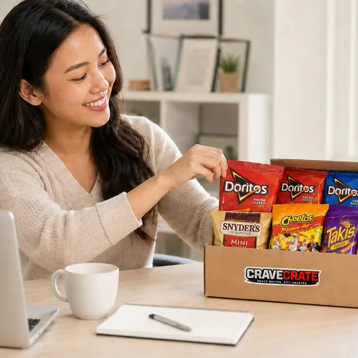 Crunchy Snack Box, 14 Count Variety Pack by CraveCrate