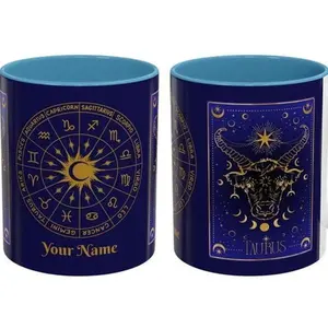 Personalized Astrology Taurus Mug, Custom Zodiac Sign Gift