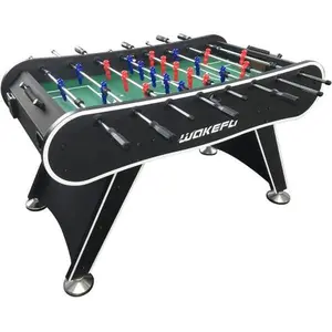 Foosball Table Soccer Arcade Games: Foosball Tables Adult Size for Home, Game Room, Bar - Competition Sized Football Table w/ 2 Balls, 2 Drink Holders, Table Soccer Game for Kids and Adults