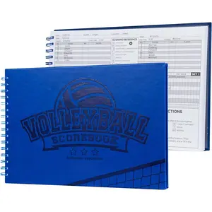 Volleyball Scorebook - 60  Score Book Side by Side Stat Keeping Book