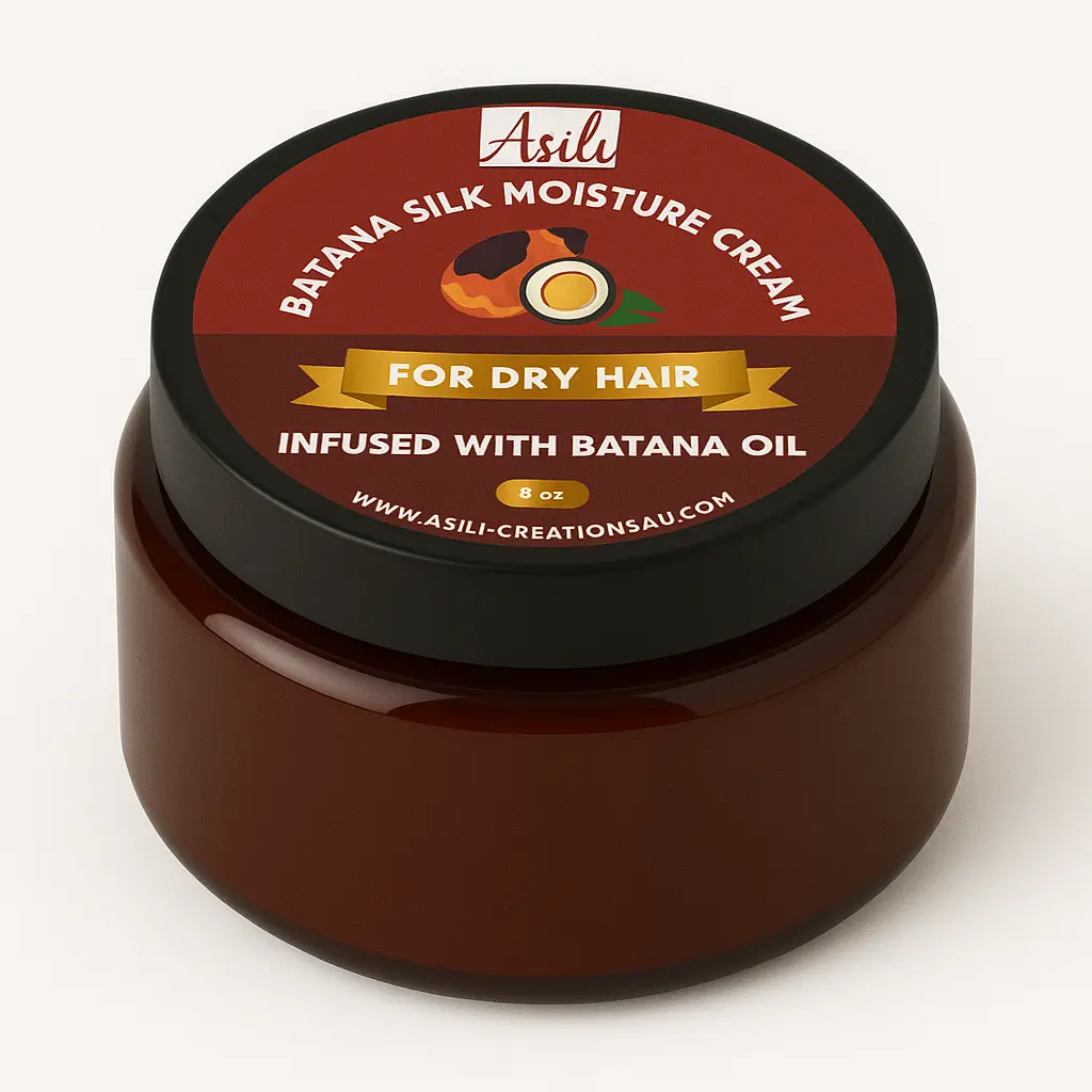 Cashmere Batana Silk Moisture Cream - Infused with Batana Oil - Silk Hair Cream – Deep  Hydration  Leave-In Cream for Dry Hair & Length Retention -Moisturizing Hair Cream - Decrease Frizz - Smooth strands