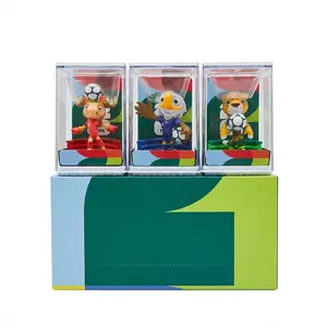 FIFA Official Licensed 2026 World Cup Mascot 3D Figure Set Canada Maple, Mexico Zayu, USA Clutch 6cm/2.36inch Mini Figures 3Pcs Set Premium Fan Souvenir Limited Edition 2026 World Cup Mascot Figurine