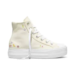Converse Women's Platform High Top Sneakers - Cream Fruit 9