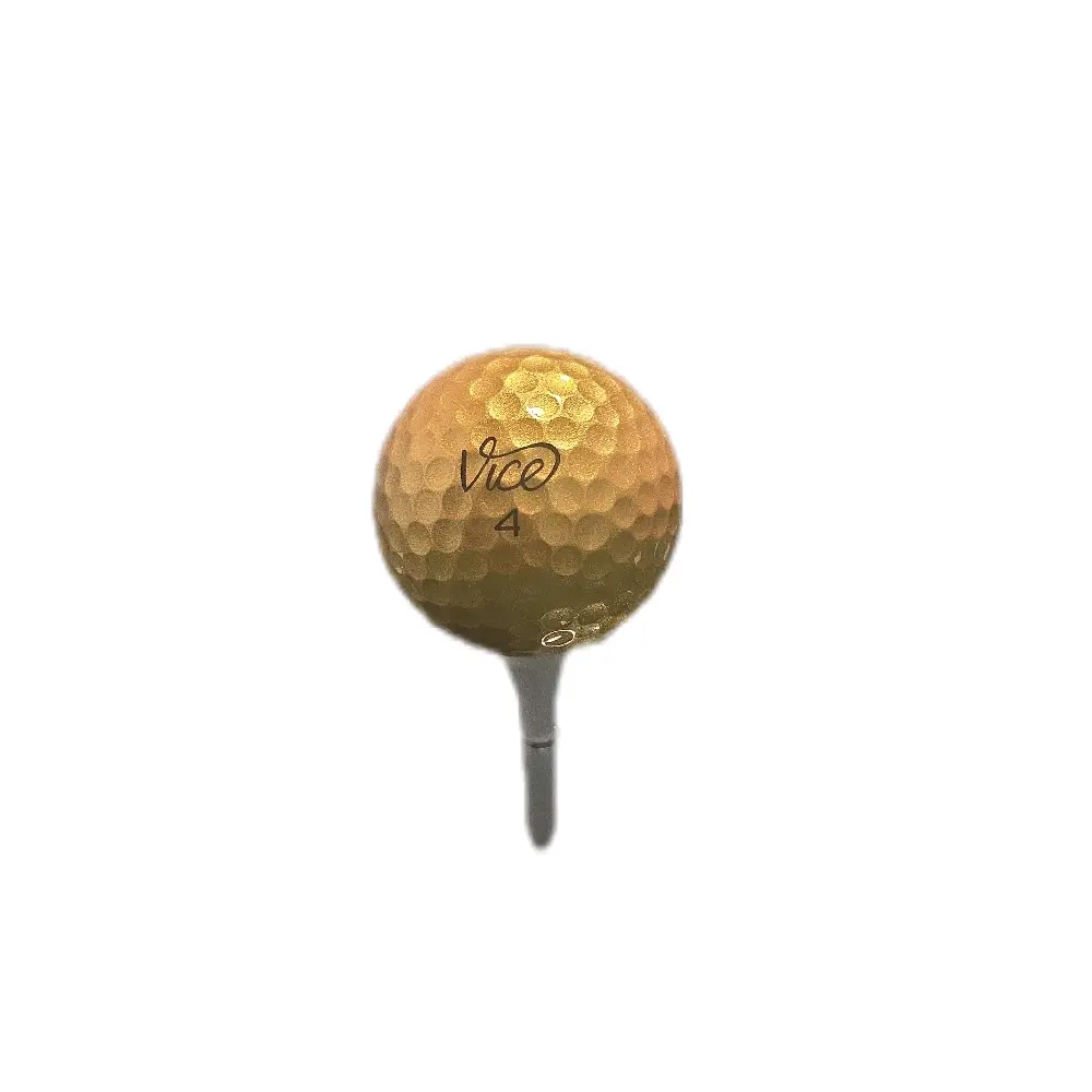 Brand New Vice Pro Gold Golf Ball, Collectible Trick & Novelty Golf Ball for Collectors, Adults Gifts