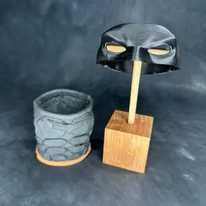 Handmade Labubu Leather crafted suit with helmet