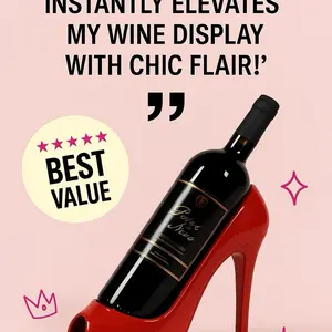 HIGH HEEL SHOE WINE BOTTLE HOLDER