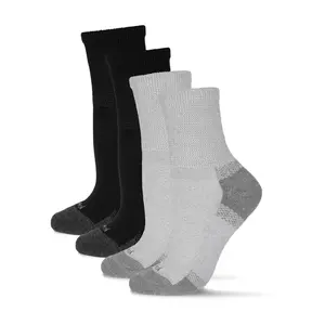 Wellfit by Memoi 2 Pair Diabetic Half CushionQuarter Sock