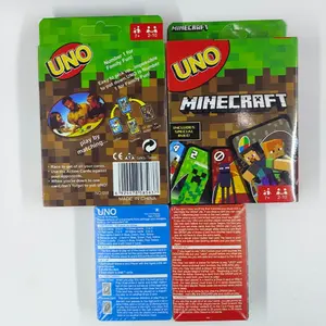 Minecraft Uno Card Game Box, Classic Uno Board Game, Multiplayer Party Game, Desktop Game Poker Cards, Fun Family Entertainment