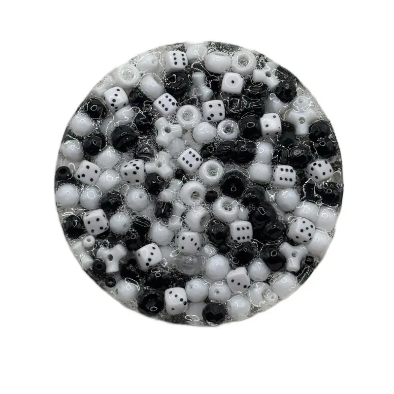 Black & White Dice Remeltable Picky Pad with Reusable Tray for Anxiety ADHD Skin Picking Soft Soothing Texture Microwavable Unisex Fidget Fun Stress Relief