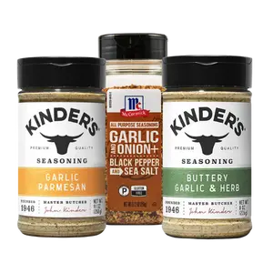 Garlic Lovers Trio – Kinder’s Garlic Parmesan, Kinder’s Buttery Garlic & Herb & McCormick Roasted Garlic & Herb