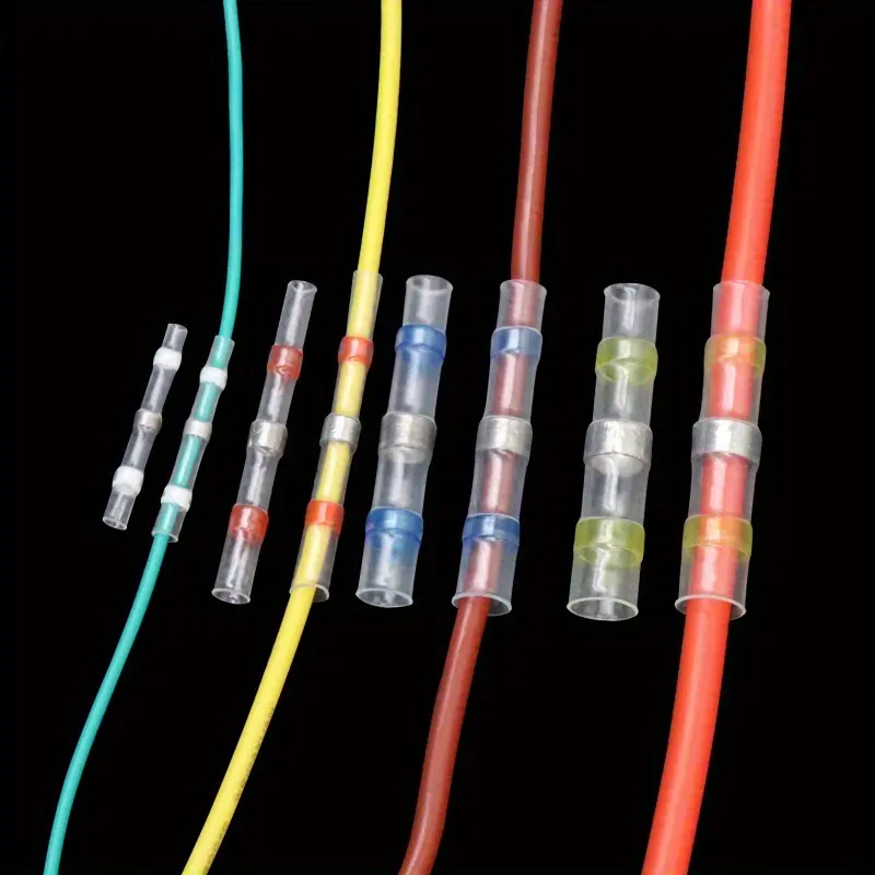 50/100pcs Waterproof Solder Seal Wire Connectors-Heat Shrink Insulated Electrical Terminals