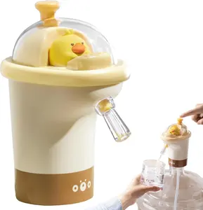 Cartoon Water Dispenser for 5 Gallon Bottle, Portable USB Charging Electric Water Pump, Drinking Water Jug Pump for Home, Kitchen, Living Room, Office, Camping, Universal for 3-5 Gallon