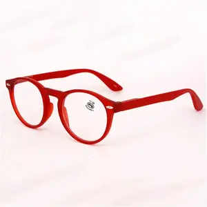 Ultralight Red Leopard Print Reading Glasses Women Men Round Glasses Frames for Read Female Fashion Vintage Clear Eyeglasses