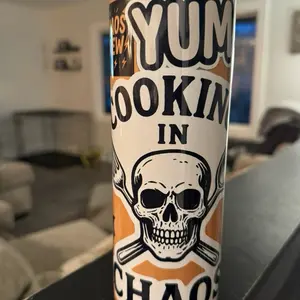 Chaos Crew Collage 20oz Tumbler - Cooking in Chaos Design, Reusable Drinkware, Portable, Durable, and Stylish