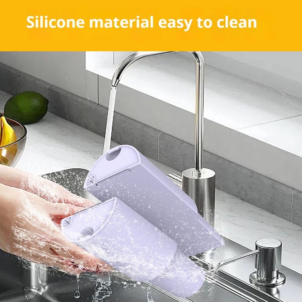 2-in-1 Drink Separator Silicone Liner for Stanley Cup 40 oz, Inner Cup Section Tray for Stanley Cup Dual-Sided Drink, Reusable Cup Divider for Coffee, Juice, Cocktails, Whiskey