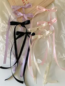 8-Piece Ballet Style Bow Hair Clip Set, Cute Heart-Shaped Accessories for Girls, Perfect Valentine's Day Gift, Sweet and Stylish Design