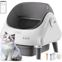 Grey Smart Open-Top Litter Box