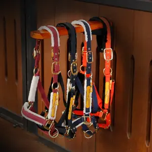 Equestrian Safety Horse Bridle Wool Lead Rope, High-End Riding Gear Equipment, Protective Horse Tack, Premium Horse Harness