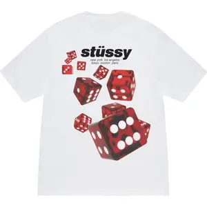Stussy Rollers Tee White