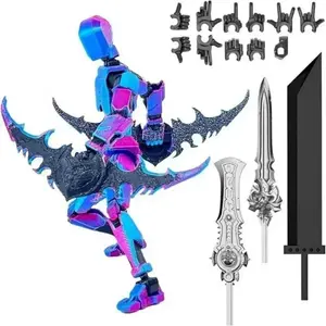 ABS Shapeshift Robot Robot Dummy Action Figures Desktop Decoration 3D Printed T13 Action Figure Model Multi-Jointed Movable