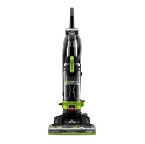 BISSELL PowerForce Helix Turbo Rewind Pet, Upright Vacuum, Pet Friendly, Automatic Cord Rewind, Powerful Pet Hair Pickup, Extra-Wide Cleaning Path, 3333, Black & Green