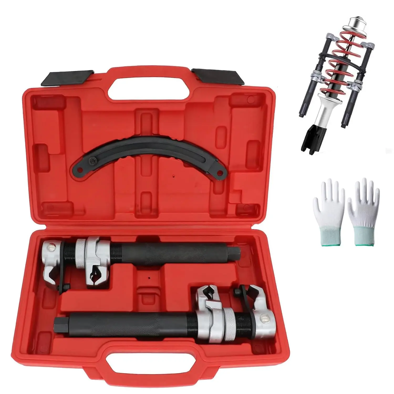 Coil Spring Compressor 2200lb Macpherson Strut Tool 3pc Heavy Duty