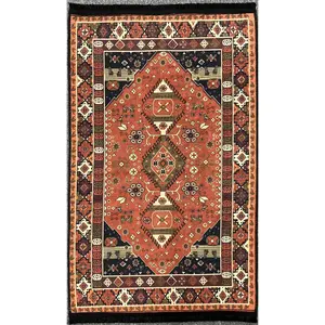 3X4 Geometric Machine Washable Area Rug
