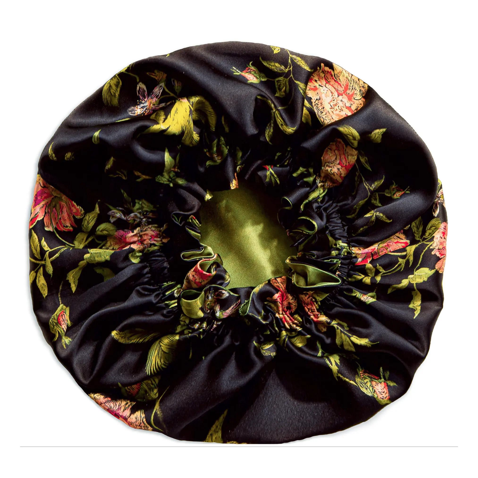 Wild Rose Pure Mulberry Silk Bonnet – Reversible & Durable