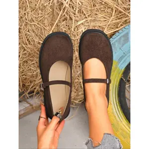 1 PAIR (PICK YOUR VIBE!)】Black+Multi-Color Mary Jane Flats 🖤 Minimalist Style | Soft Sole (ALL-DAY COMFY!) | Perfect for Students/Office/OOTD—Match Any Outfit! ✨