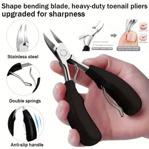 1pc Nail Clippers for Thick Nails and Ingrown Toenails - Sharp Curved Blade for Men and Women - Specially Designed for Seniors, This Thick Nail Clipper, Nail Care Tool
