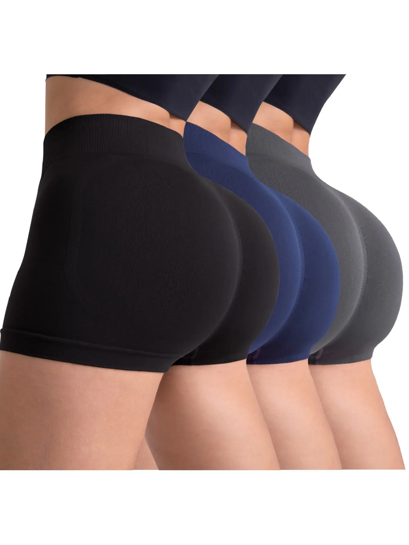Women's Seamless High-Waisted Butt Lifter Workout Shorts, Gym Workout Shorts, Athleisure Shorts, Scrunch Butt Yoga Shorts, Stretchy Breathable Fabric, Perfect for All Activities
