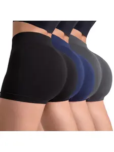 Women's Seamless High-Waisted Butt Lifter Workout Shorts, Peach Bottom Yoga Pants, Stretchy Breathable Fabric, Perfect for All Activities