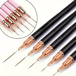 Nail Art Pen Set, DIY Nail Art, 5 Counts/set Nail Art Liner Brush, Professional Nail Design Brush, Manicure & Pedicure Tools for Home & Salon Use