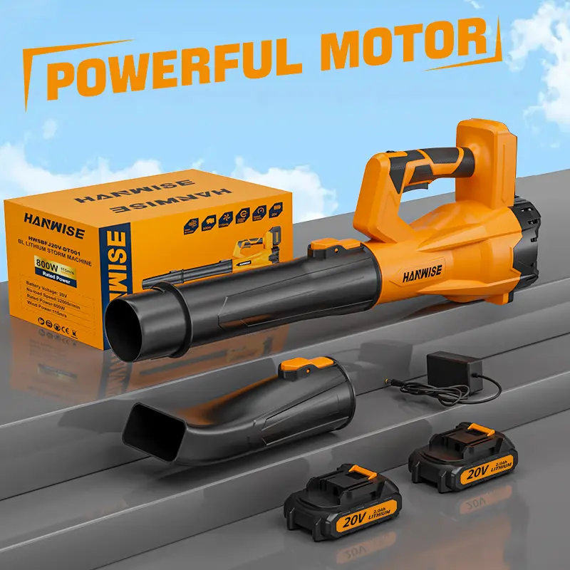 Cordless Leaf Blower - High Power Portable Electric Tool with Strong Airflow, Extended Nozzle, 6 Speeds, Batteries Included, for Lawn Care & Pet Hair Clearing, Ideal Gift, Portable Power Leaf Blowers.