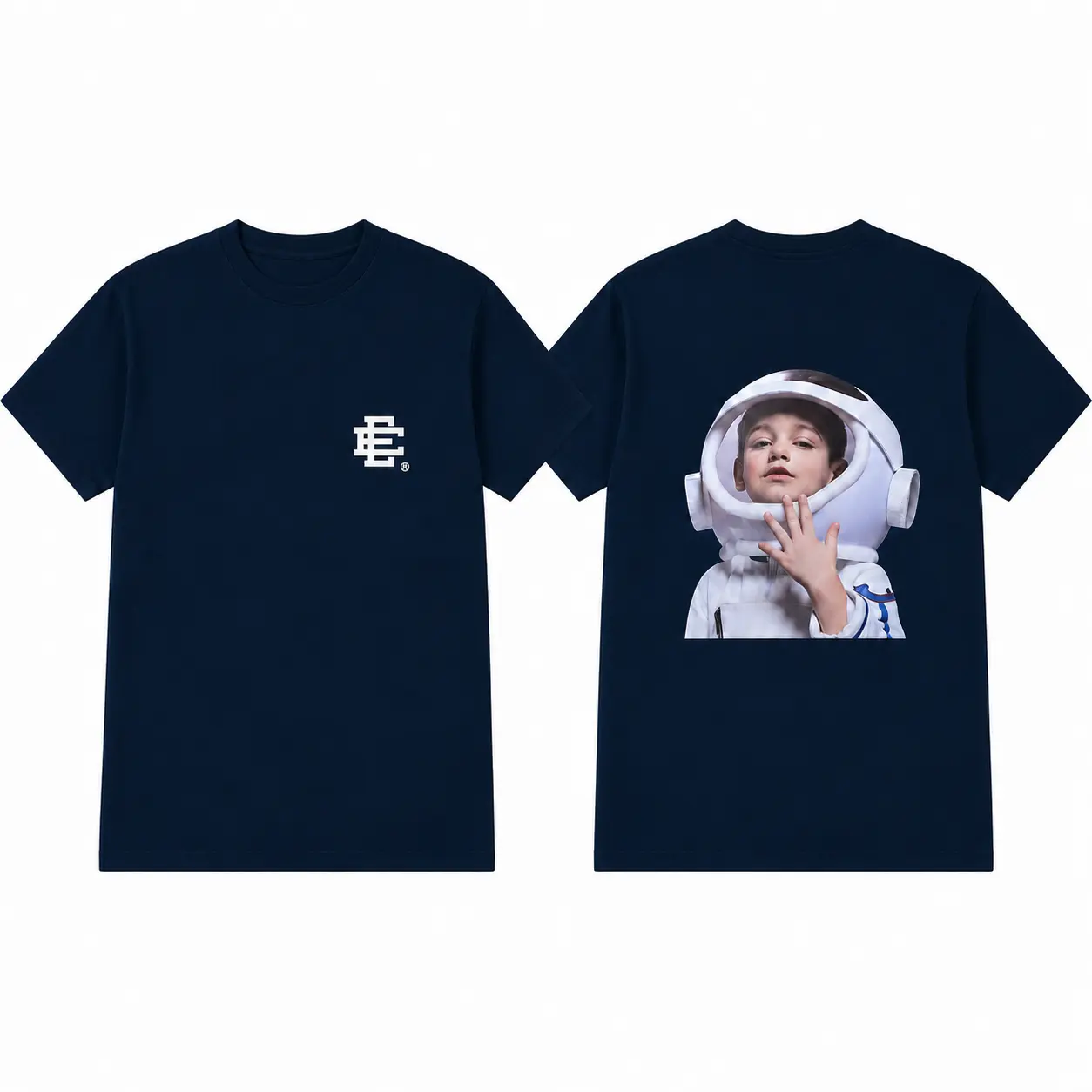 EE Vintage Space Explorer Graphic Tee, Astronaut Print T-Shirt, Unisex Streetwear Shirt, Gildan 5000 Heavy Cotton