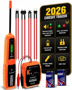 2026 New Upgraded Automotive Circuit Tracer & Short/Open Finder – DC 6–42V Professional Electrical Wire Tracer with Flexible Probe, Red/Green LED & Fuse Adapter Kit, Automotive Diagnostic Tool for Cars, Trucks, RVs & DIY Repair