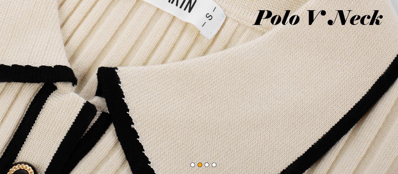 GRACE KARIN Women's Long Sleeve Sweater Dress ElegantSlim Fit V Neck Bodycon Pencil Knit Dress