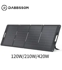 Dabbsson Foldable Solar Panels 120W | 210W | 420W Waterproof IP67 with Adjustable Kickstand 120DBS120SC/DBS210SC/DBS420SC Portable for Outdoor Camping RV Off Grid System