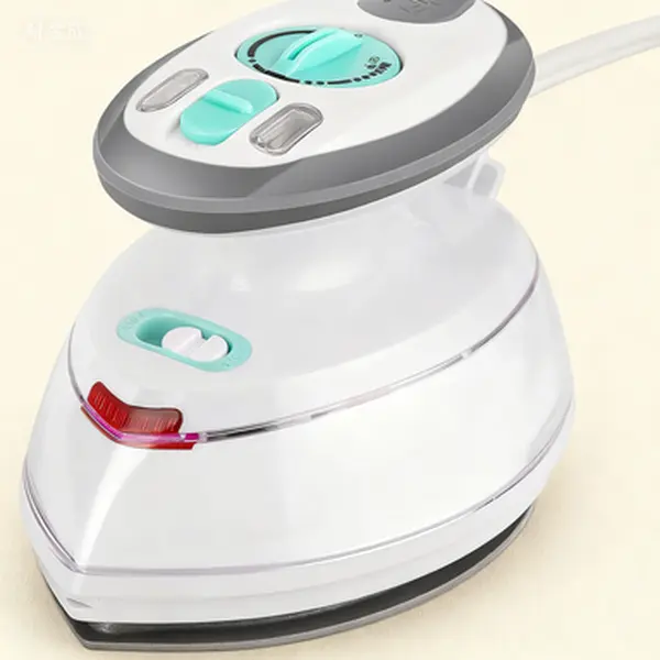 Compact Dual Voltage Portable Steamer Non-Stick Soleplate Anti-Slip Grip for Garments Sewing Crafts Lightweight Handheld Design Quick Heat Up, 340°F