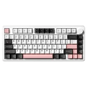 LEOBOG Hi8Se Aluminum Wireless Mechanical Keyboard, Tri-Mode Gaming Keyboards with RGB Light, Gasket & Full Key Hot Swappable, Ergonomic Design Keyboard for Gaming & Office, Gaming Room PC Accessories, Creamy & Thocky Keyboard ASMR, for Pc/Laptop/Mac