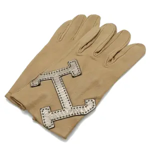 Pre-owned HERMÈS Lambskin Small Leather Goods Hermes H Logo Gloves